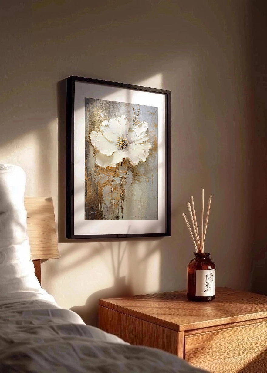 Cuadro Flor blanca