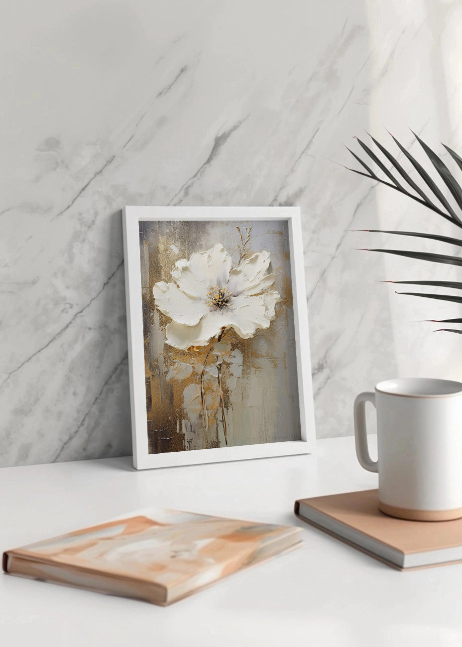 Cuadro Flor blanca