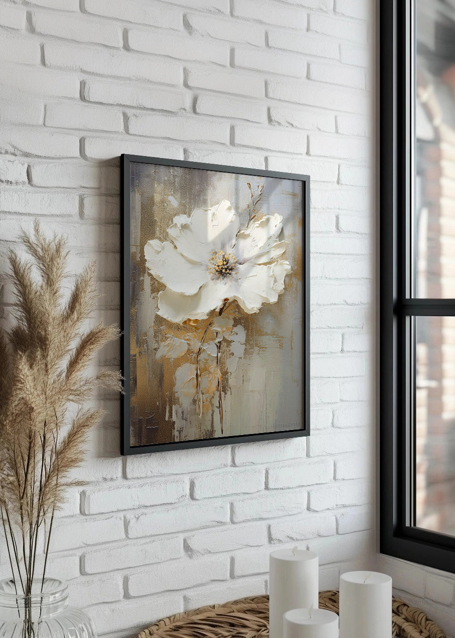 Cuadro Flor blanca