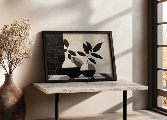 Cuadro Jarrones B&W (minimalist)