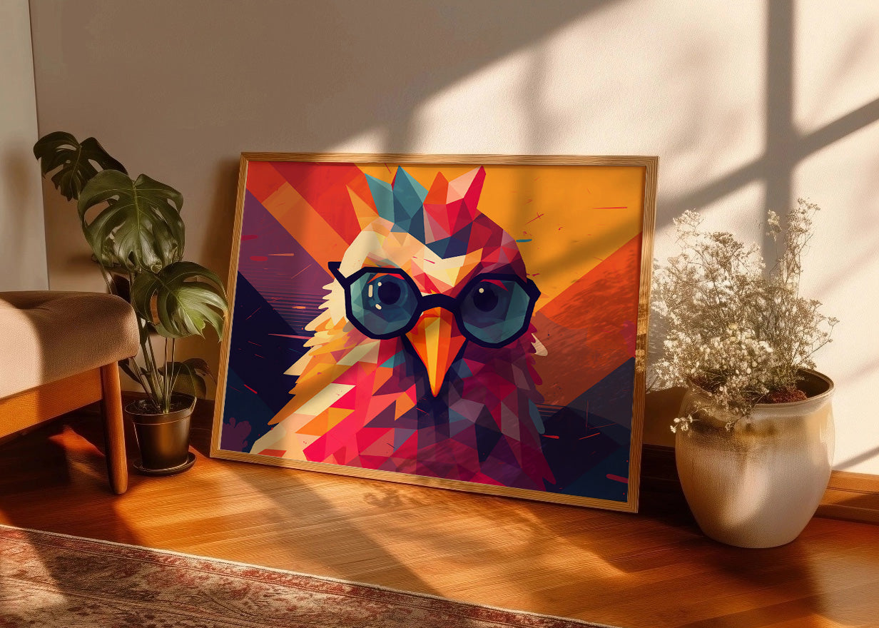 Cuadro Gallina estudiosa
