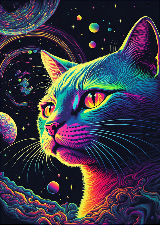 Cuadro Gato astral