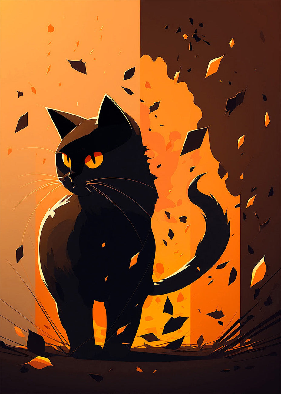 Cuadro Orange cat
