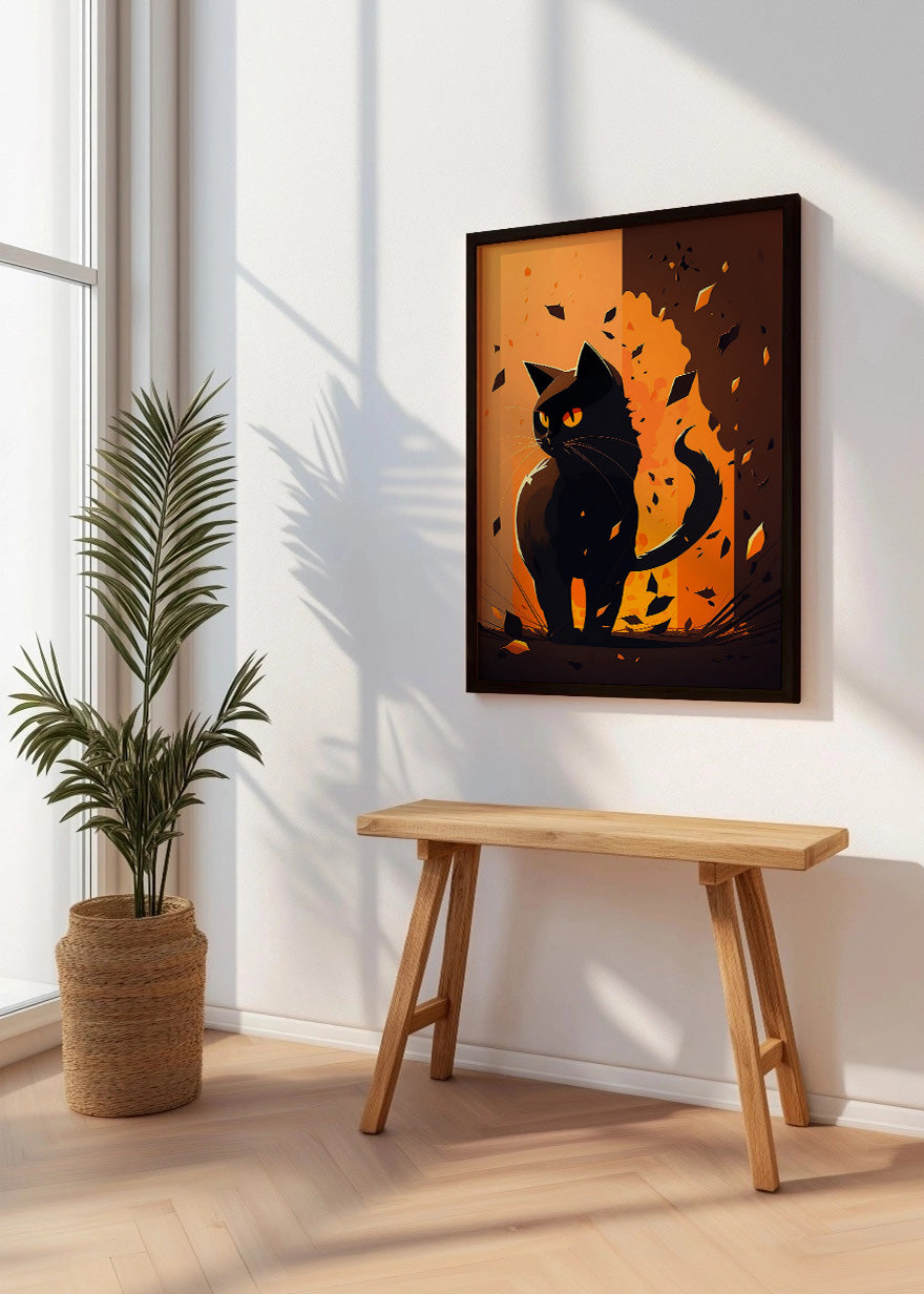 Cuadro Orange cat