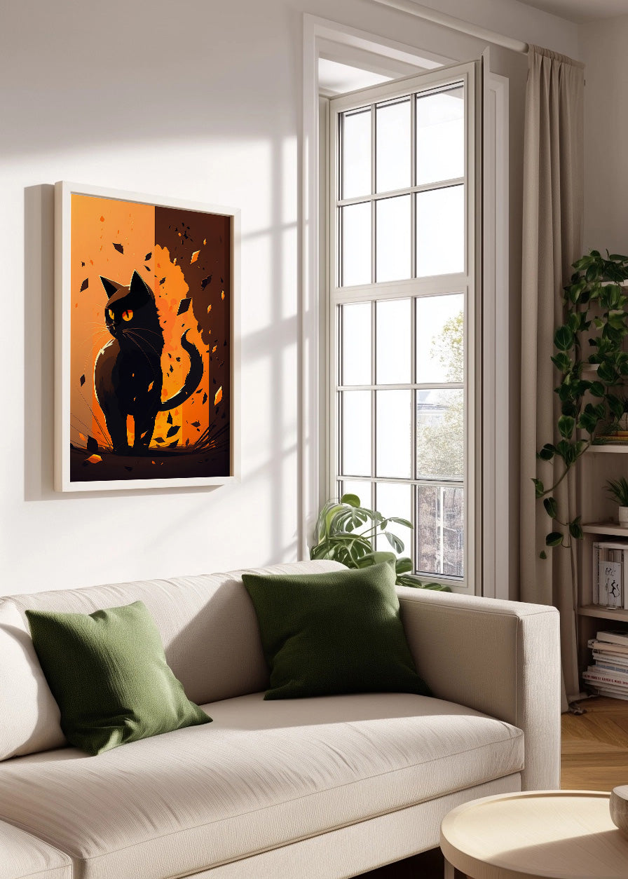 Cuadro Orange cat
