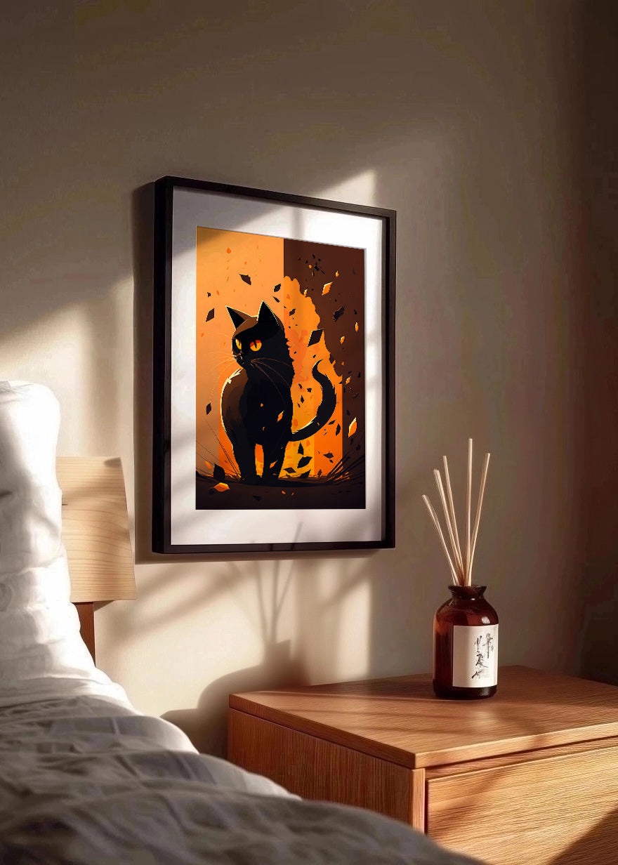 Cuadro Orange cat