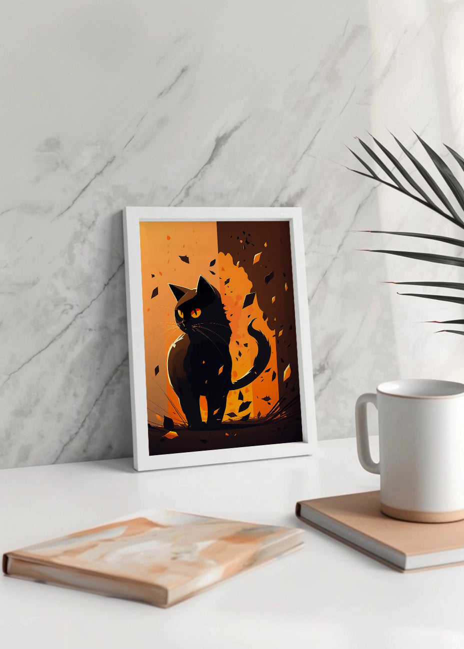Cuadro Orange cat