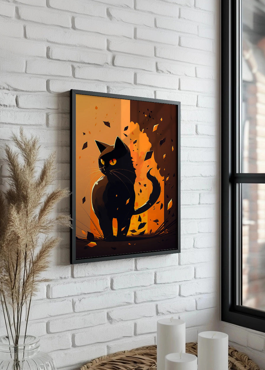 Cuadro Orange cat