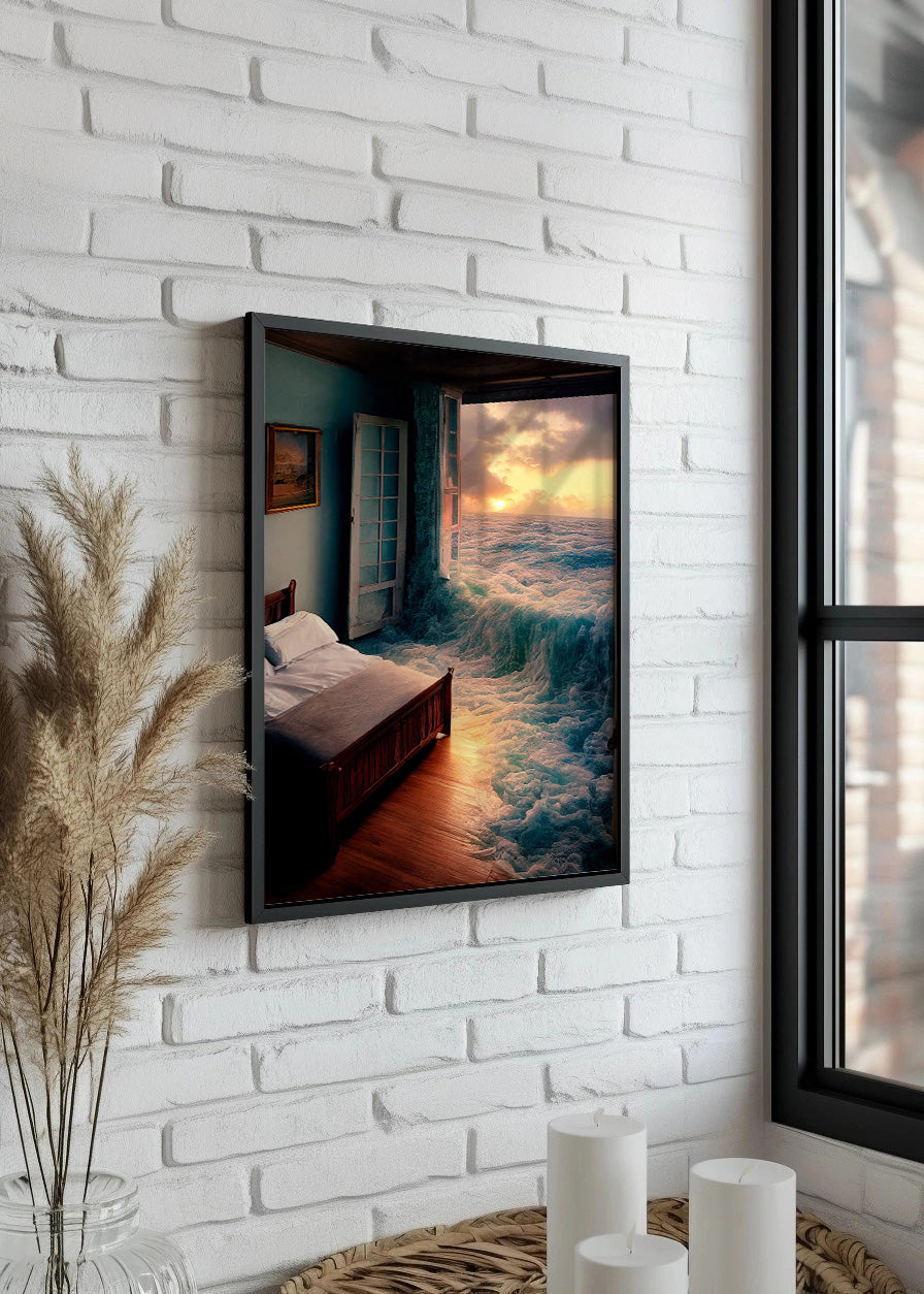 Cuadro Habitación inundada por el mar
