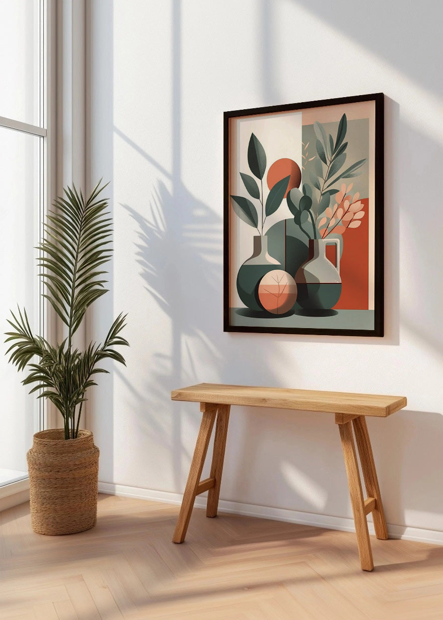 Cuadro Jarrones minimalistas