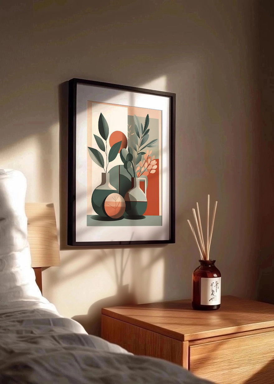 Cuadro Jarrones minimalistas