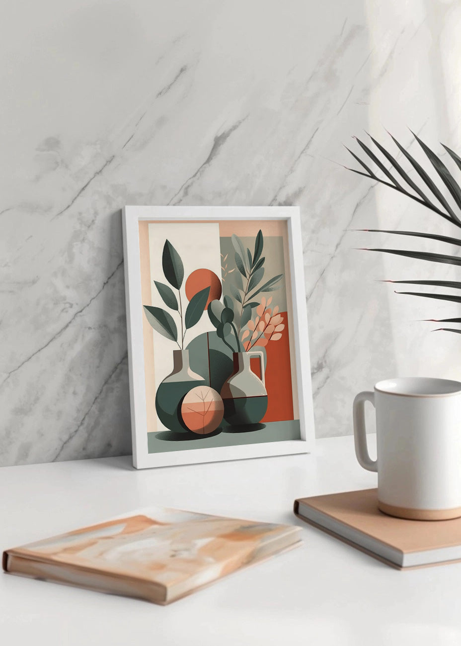 Cuadro Jarrones minimalistas