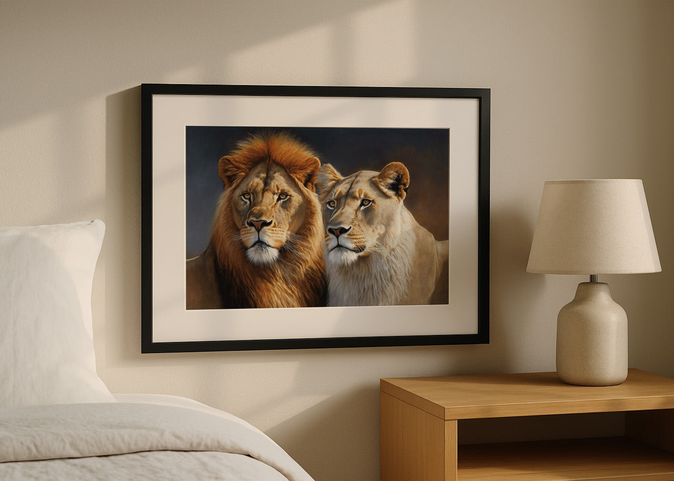 Cuadro La pareja de leones