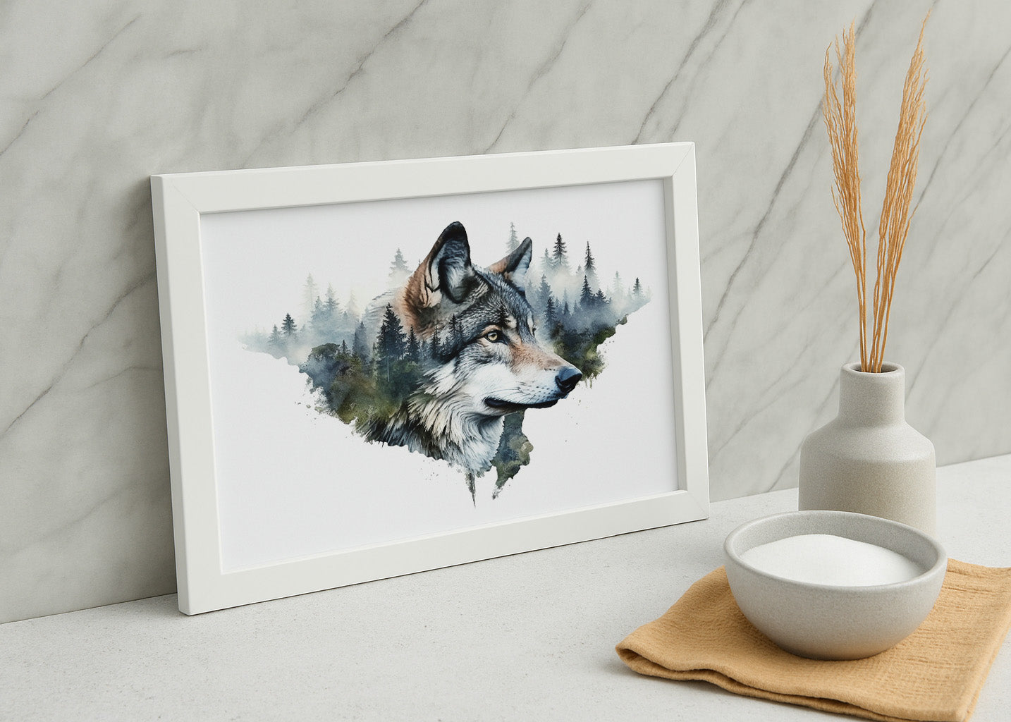 Cuadro Lobo del bosque