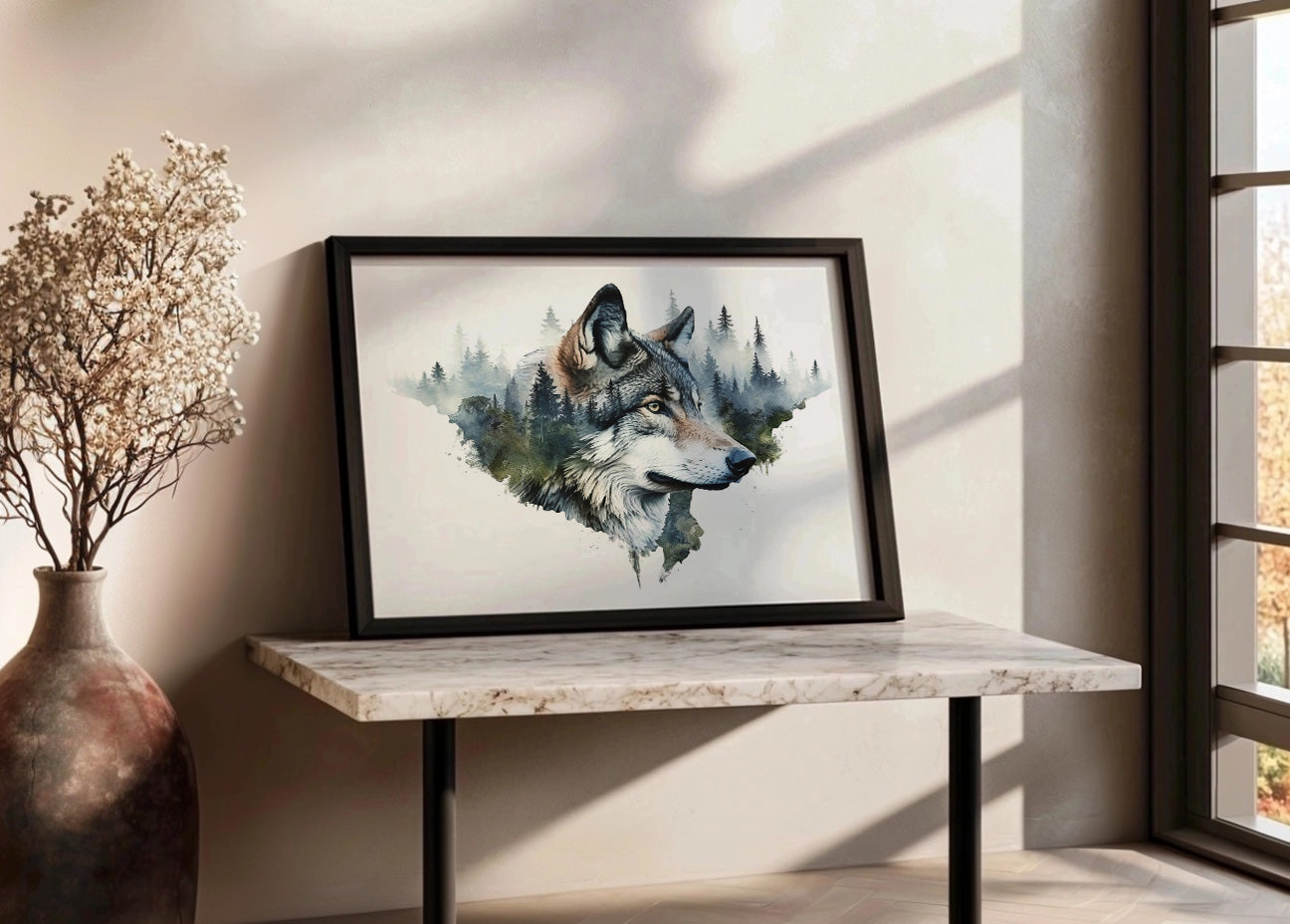 Cuadro Lobo del bosque