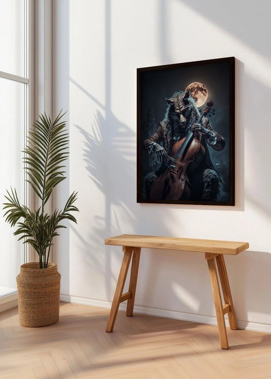 Cuadro Lobo guitarrista