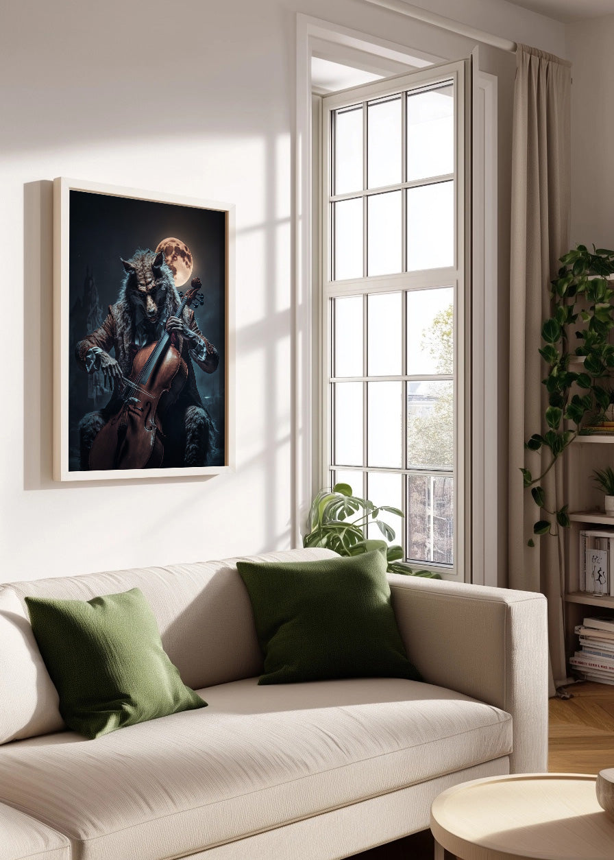 Cuadro Lobo guitarrista