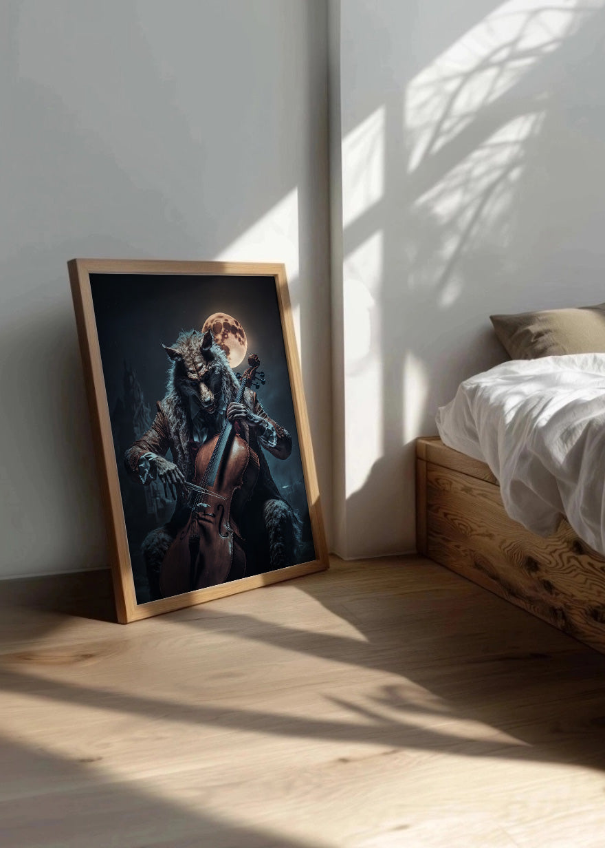 Cuadro Lobo guitarrista