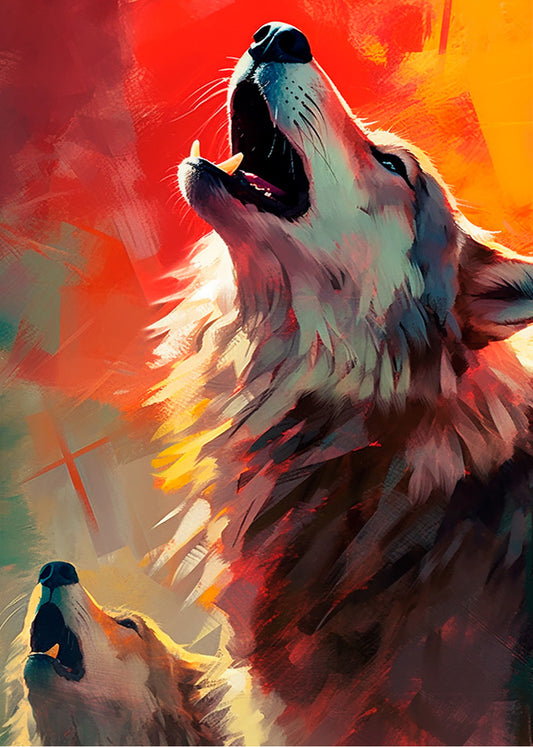 Cuadro Praying wolf