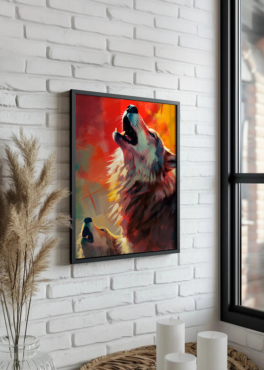 Cuadro Praying wolf