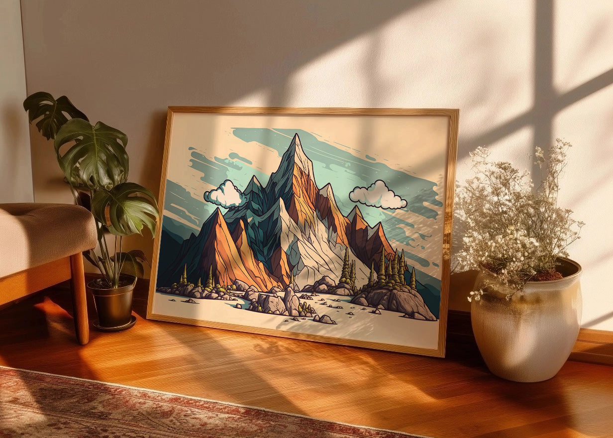 Cuadro Game mountains