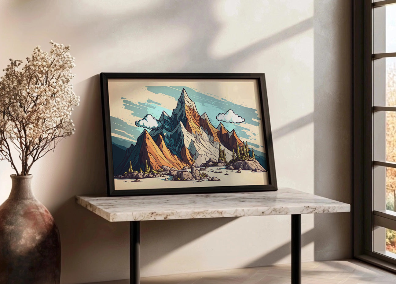 Cuadro Game mountains
