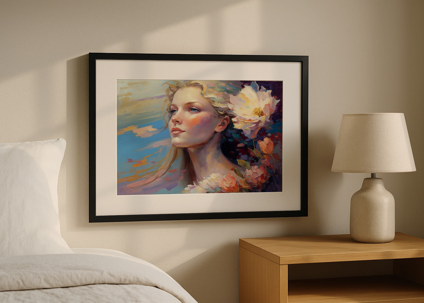 Cuadro Mujer rubia belleza nórdica