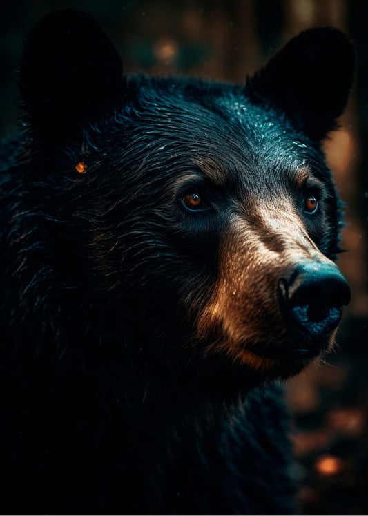 Cuadro Oso en primer plano