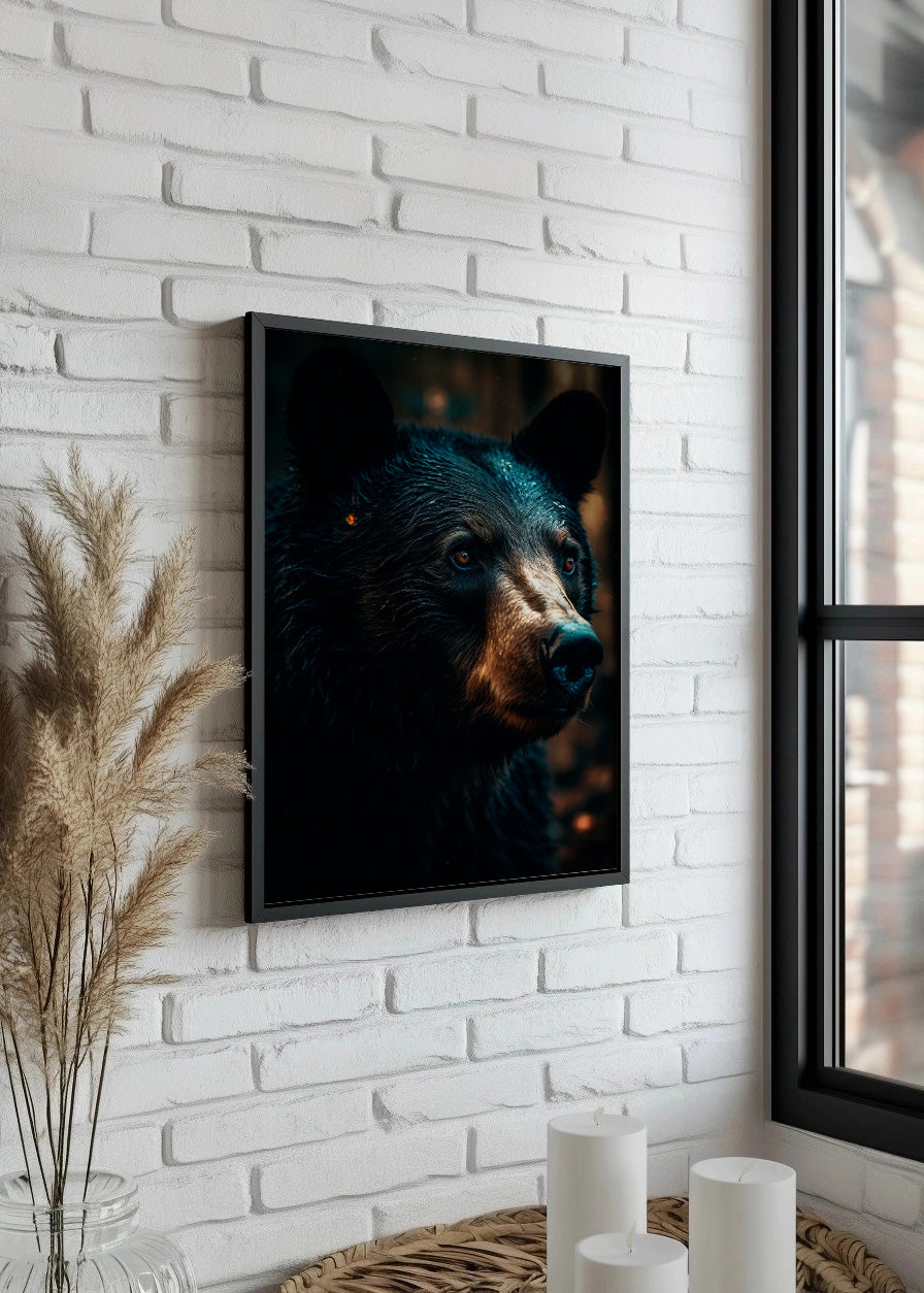 Cuadro Oso en primer plano