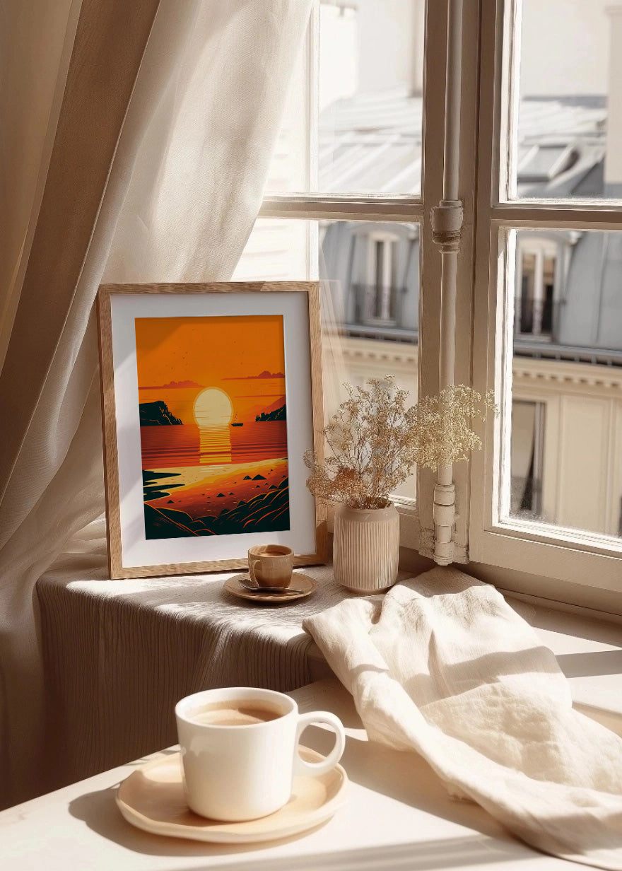 Cuadro Ocean sunset