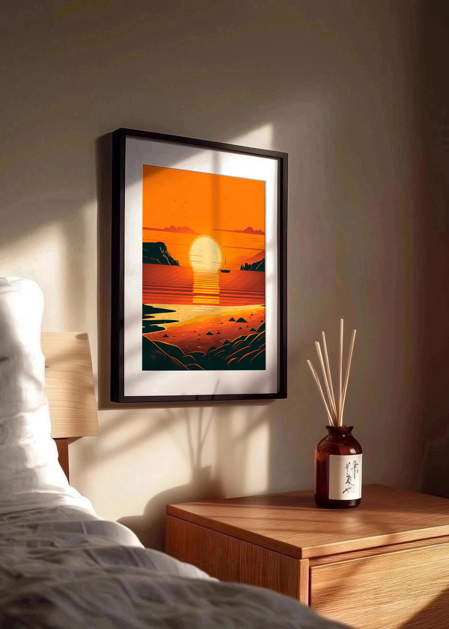 Cuadro Ocean sunset