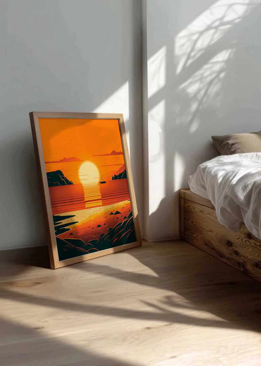 Cuadro Ocean sunset