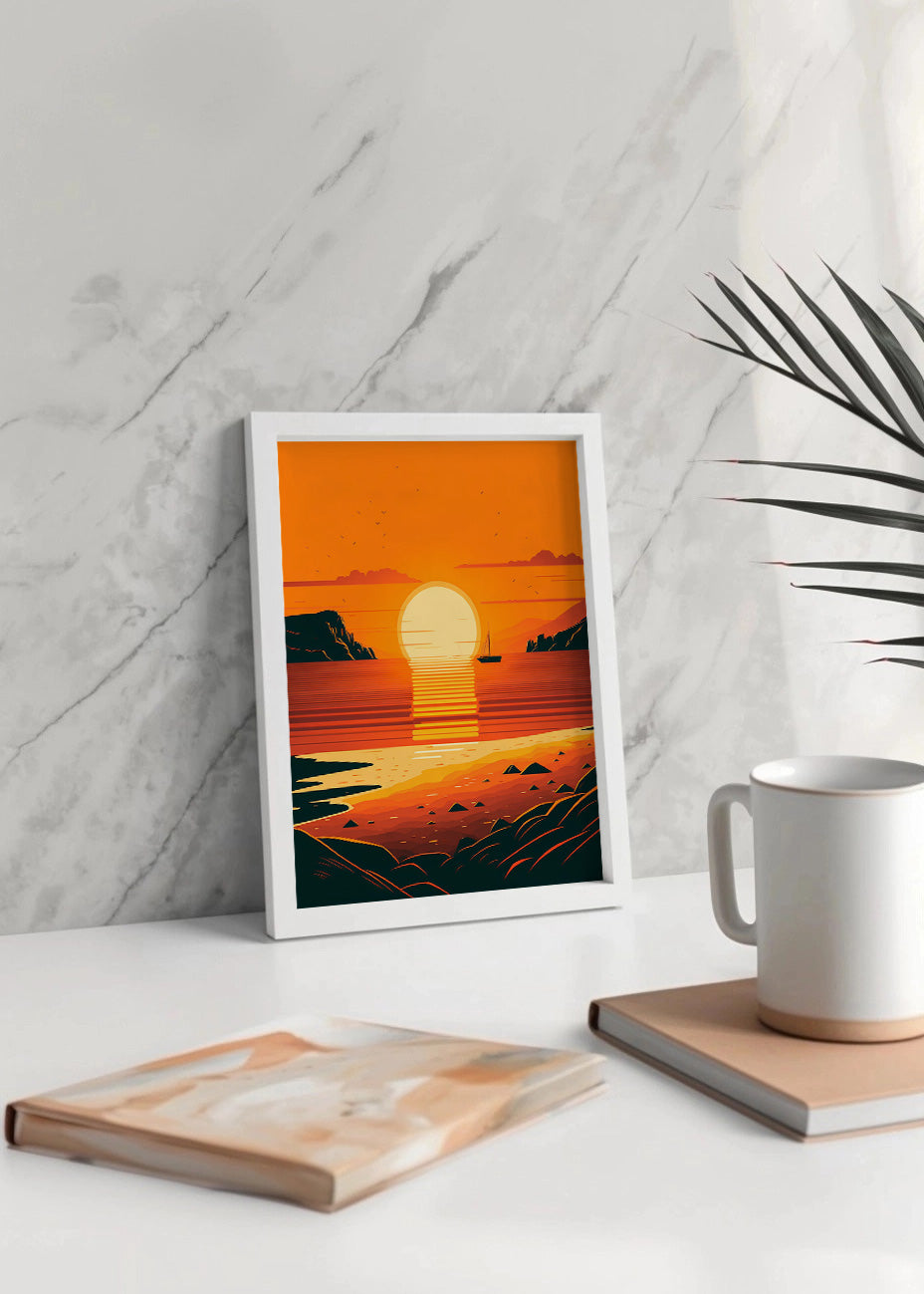 Cuadro Ocean sunset