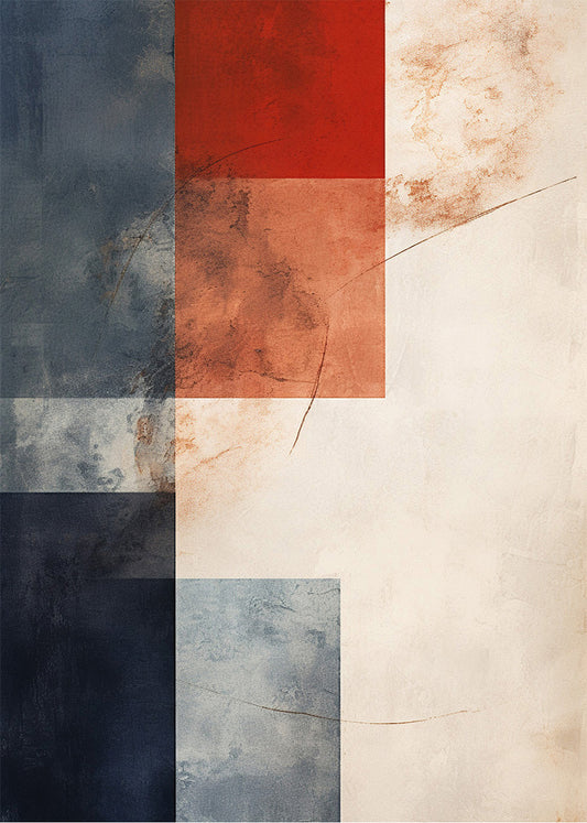 Cuadro Red and Blue feeling