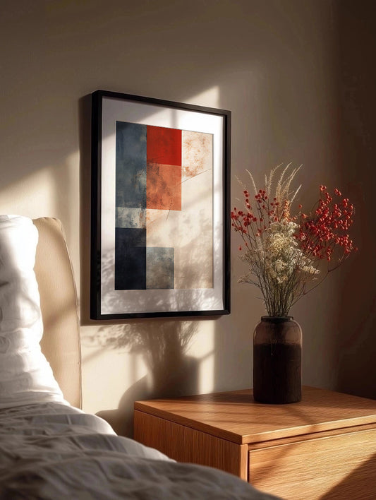 Cuadro Red and Blue feeling