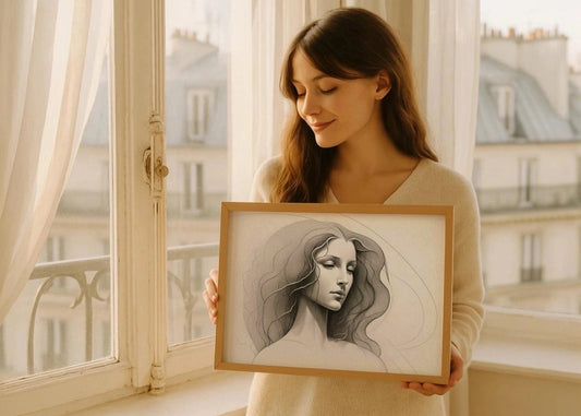 Cuadro Mujer sin expresión