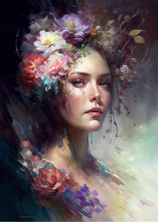 Cuadro La dama de las flores