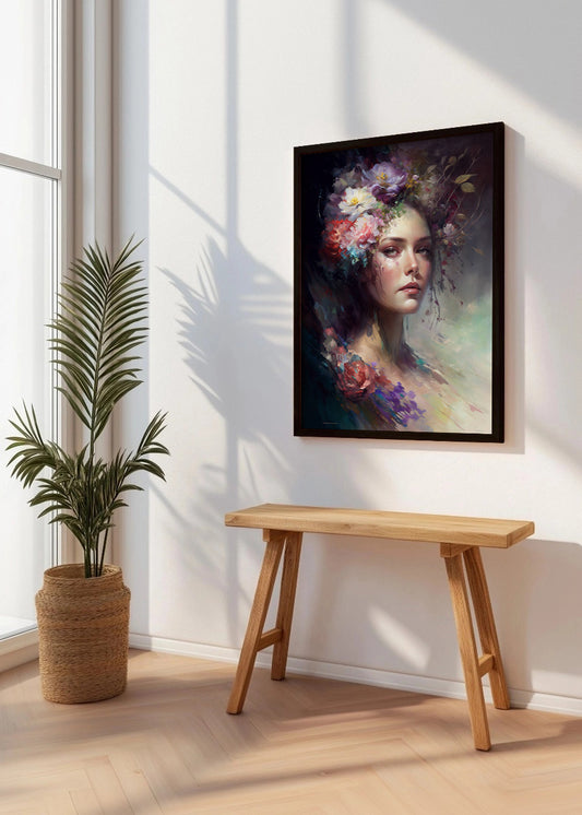 Cuadro La dama de las flores