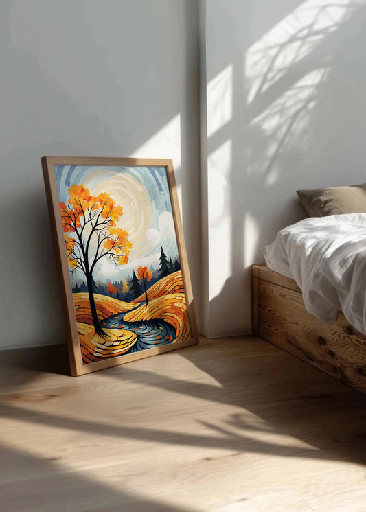 Cuadro Sendero bajo la luna