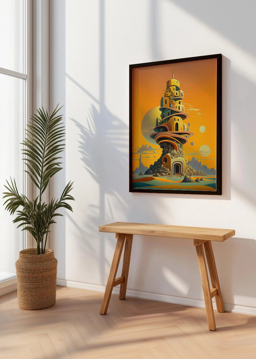 Cuadro Torre de Babel de fantasía