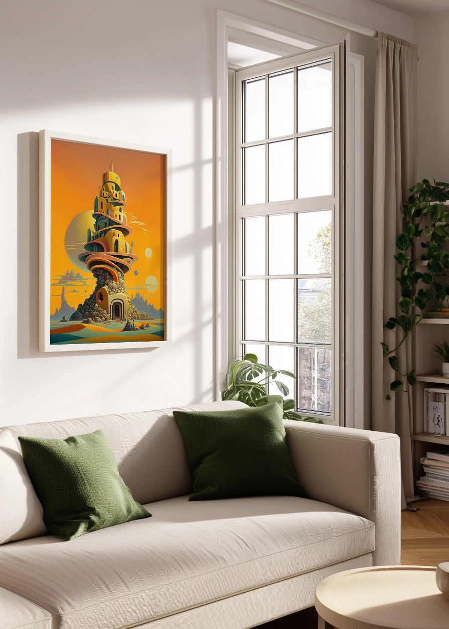 Cuadro Torre de Babel de fantasía