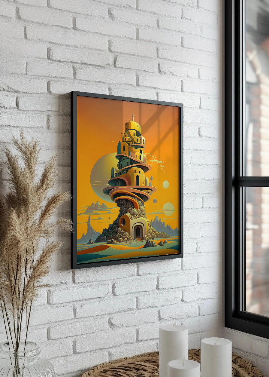Cuadro Torre de Babel de fantasía