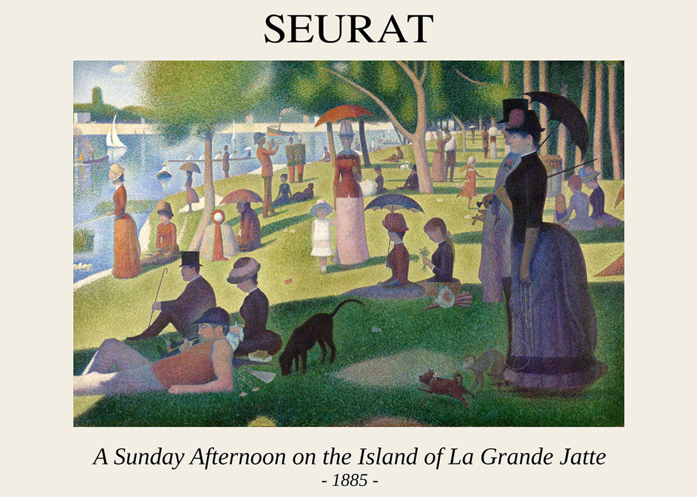 Ein Sonntagnachmittag auf der Insel La Grande Jatte (Seurat)