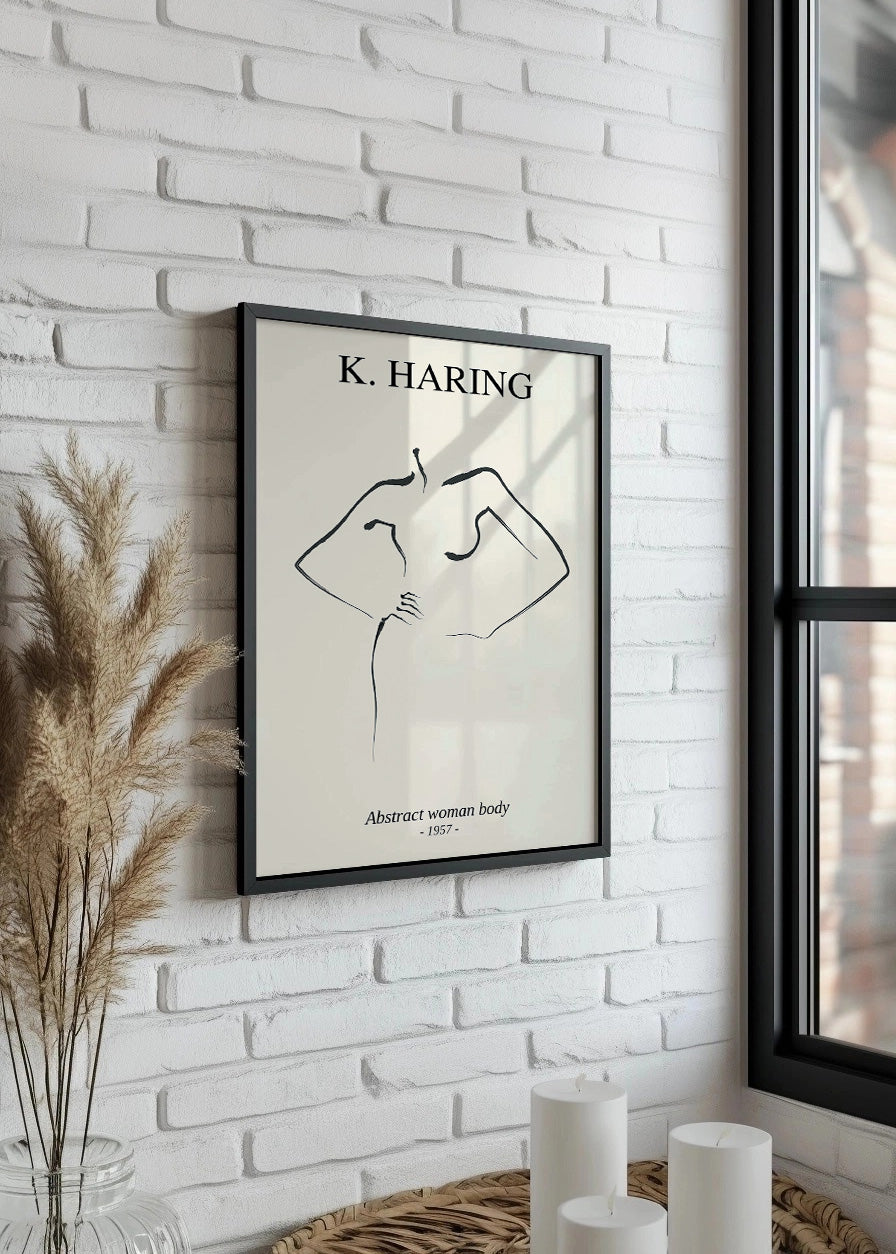 Corps de femme abstrait (K. Haring)