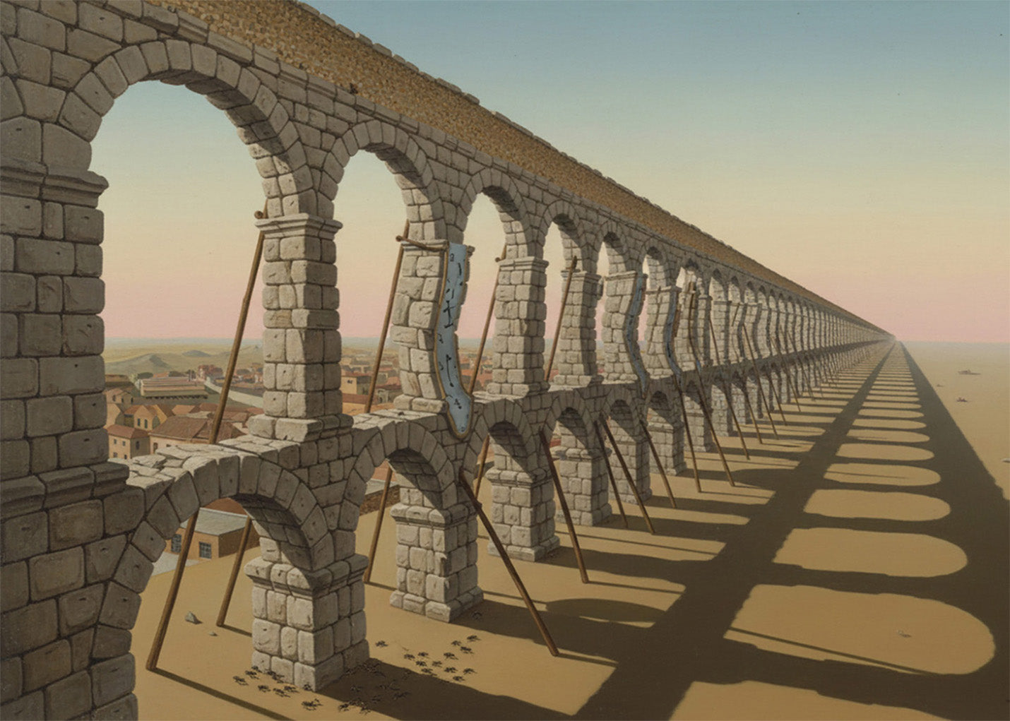 Cuadro Acueducto de Segovia - Surrealismo Dalí