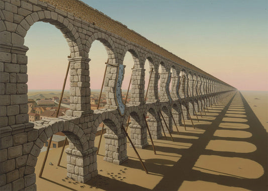 Cuadro Acueducto de Segovia - Surrealismo Dalí