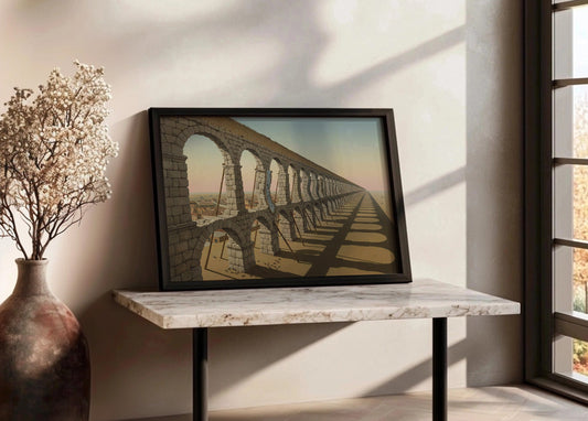 Cuadro Acueducto de Segovia - Surrealismo Dalí