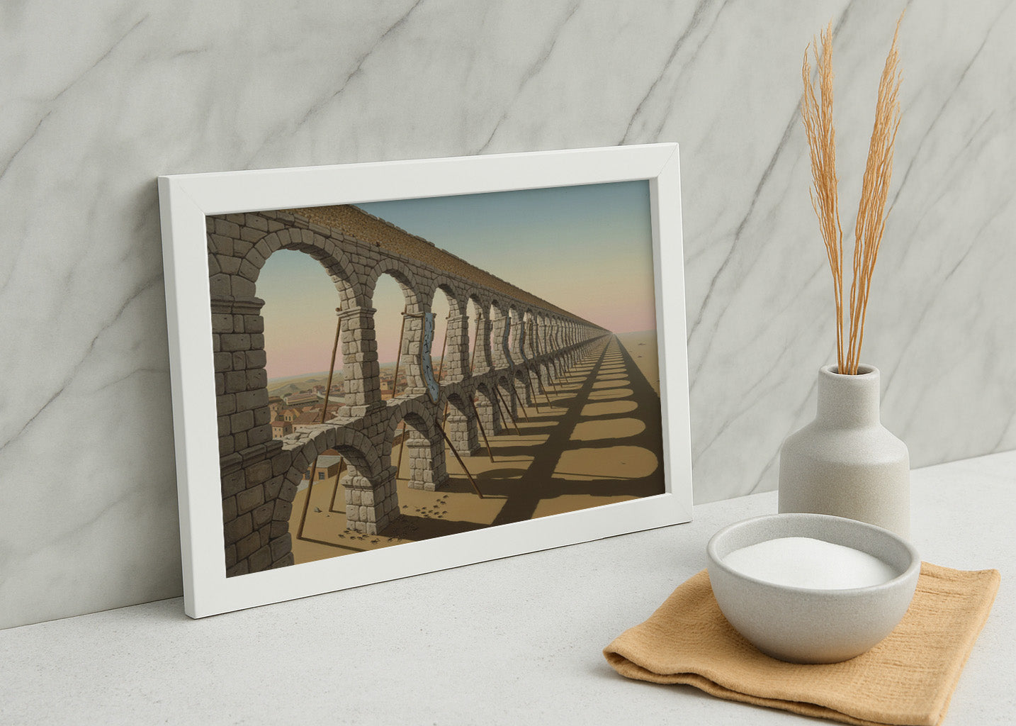 Cuadro Acueducto de Segovia - Surrealismo Dalí
