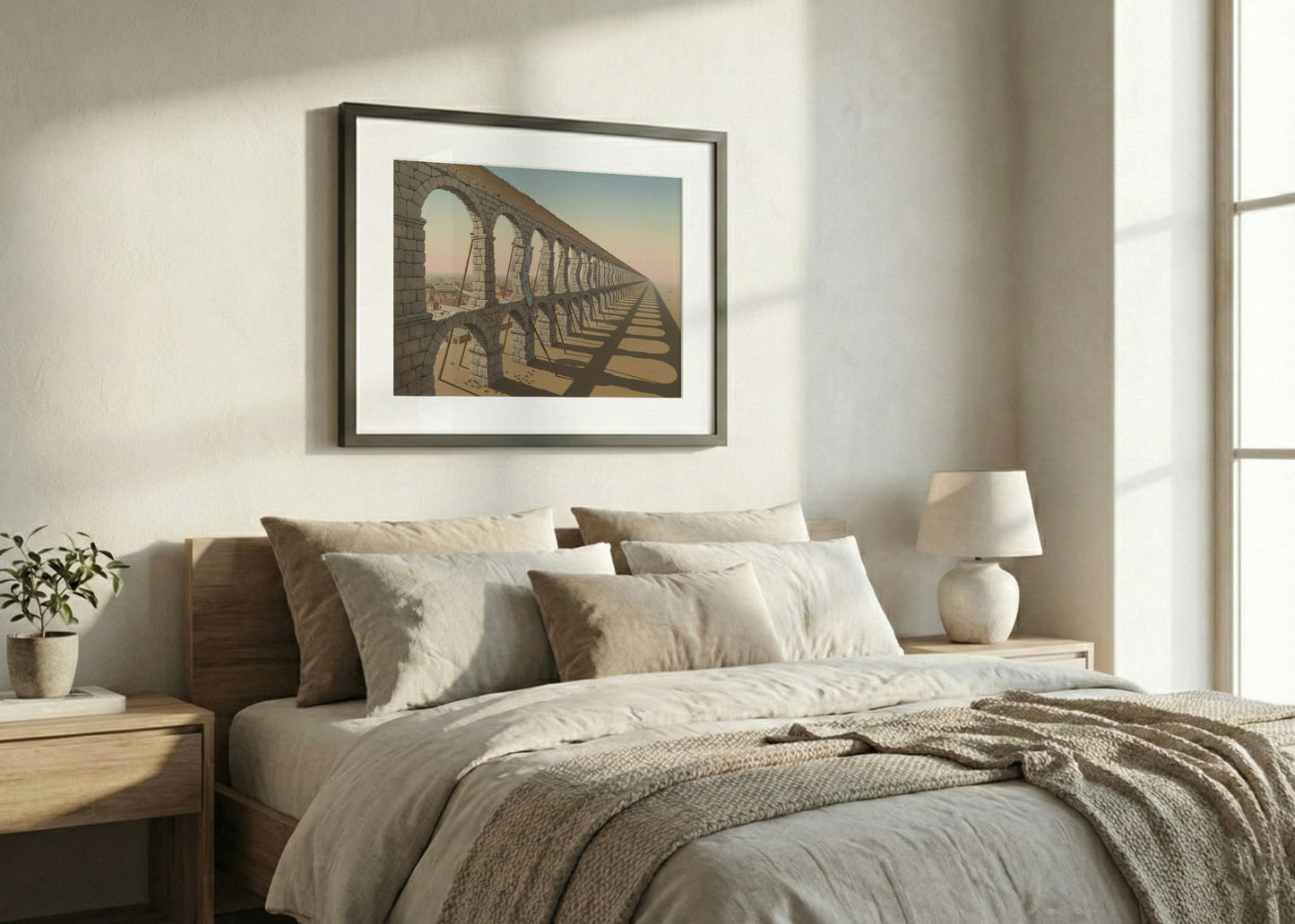 Cuadro Acueducto de Segovia - Surrealismo Dalí