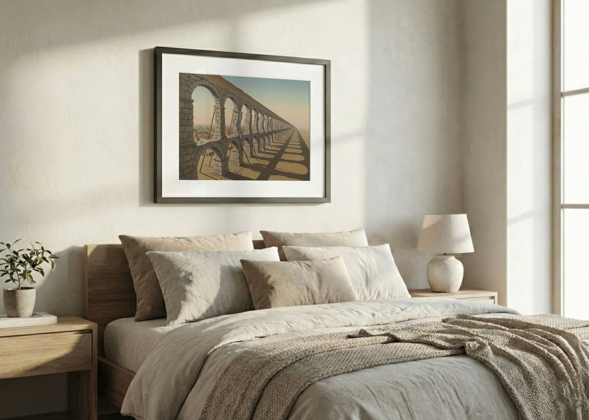 Cuadro Acueducto de Segovia - Surrealismo Dalí